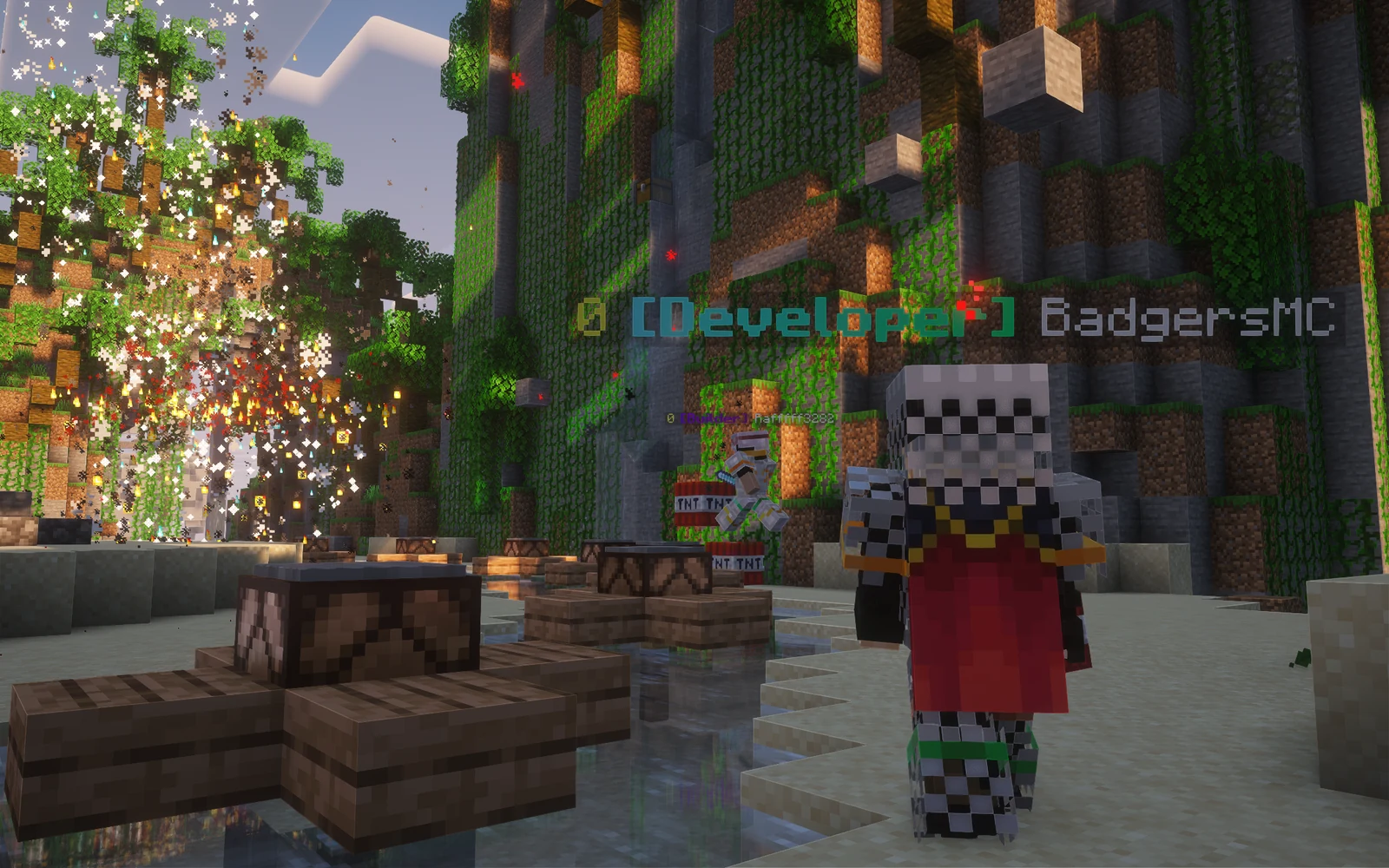 Screenshot showing the start of SG on Enthusia SMP.