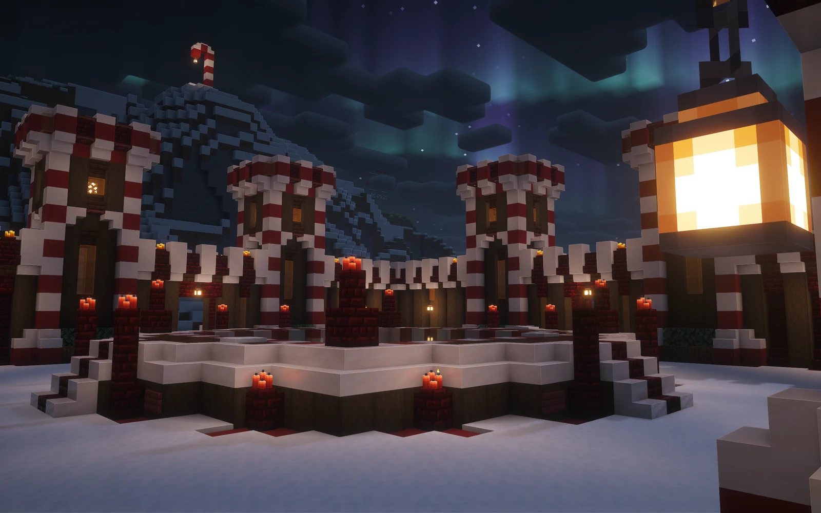 Screenshot showing the Christmas spawn during the Open Beta.